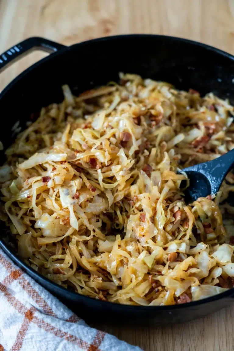 German-style Braised Cabbage in Pan