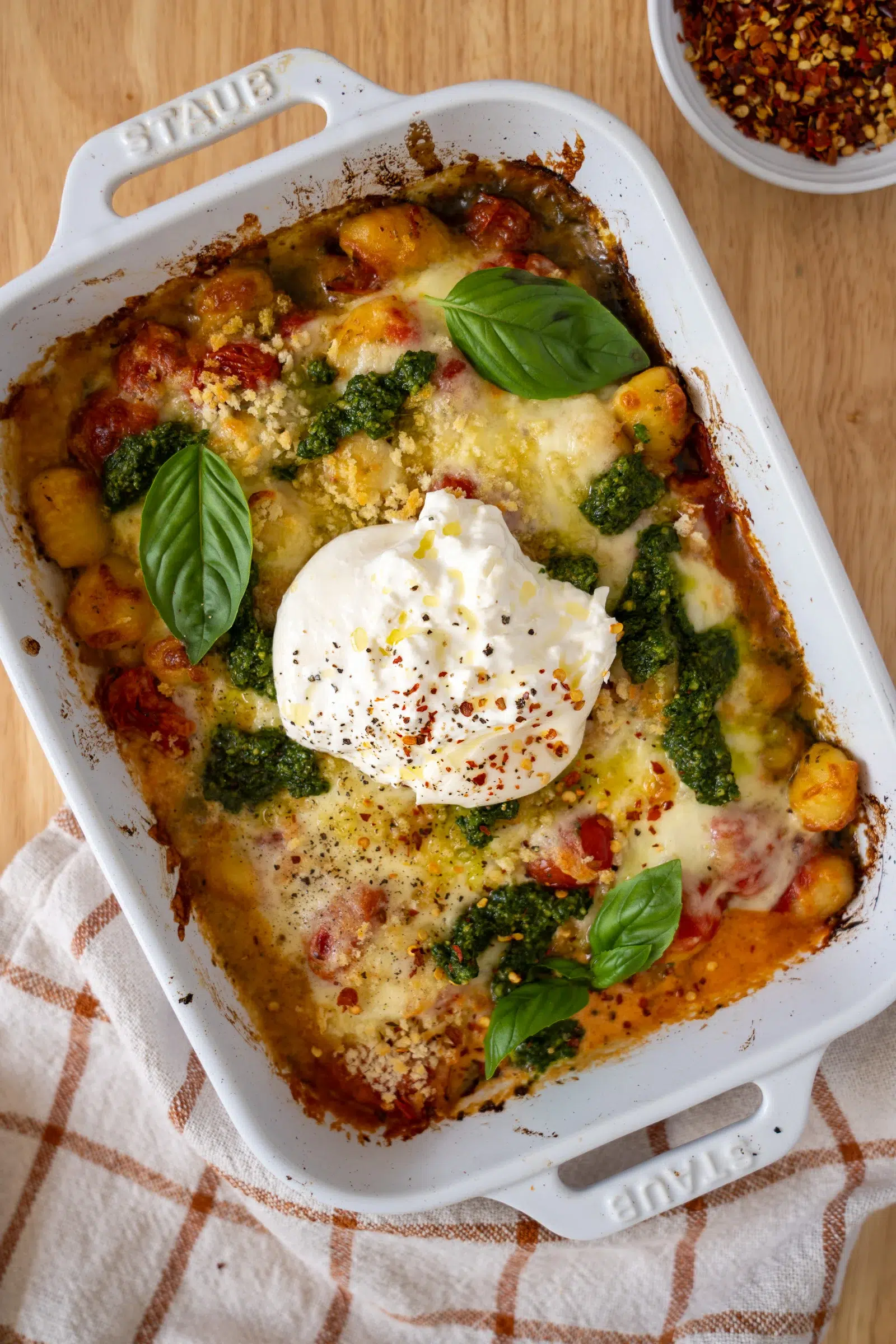 Jammy Tomato and Pesto Gnocchi Bake Recipe