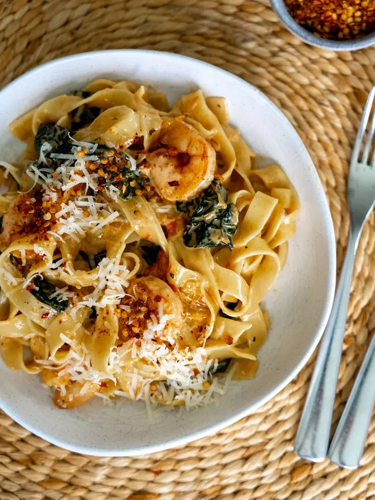 Tuscan Prawn Pasta